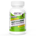DEVA Vegan Glucosamine MSM & Chondroitin + Turmeric, Společná organizace trhů, Boswellia, Hyaluronic Acid & More, Zlepšený non- Animal Formule, 90 Tablety