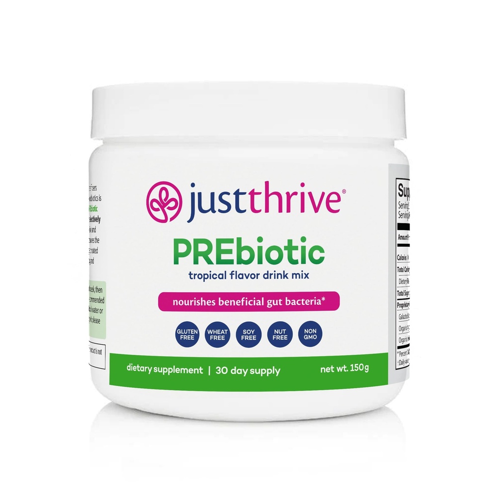 Just Thrive Prebiotic Powder - Dědičný a imunitní doplněk podpory, 150 g