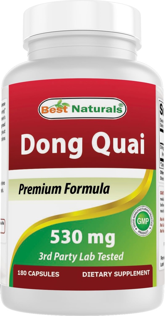 Nejlepší Naturals Dong Quai 530 mg 180 Kapsle