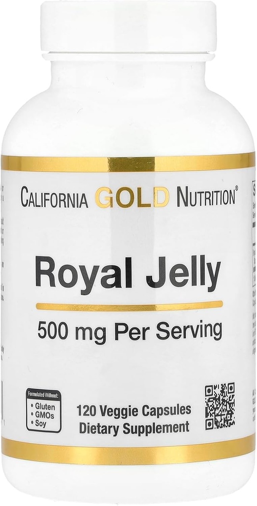 California Gold Nutrition Royal Jelly, 500 mg, 120 Veggie Kapsle