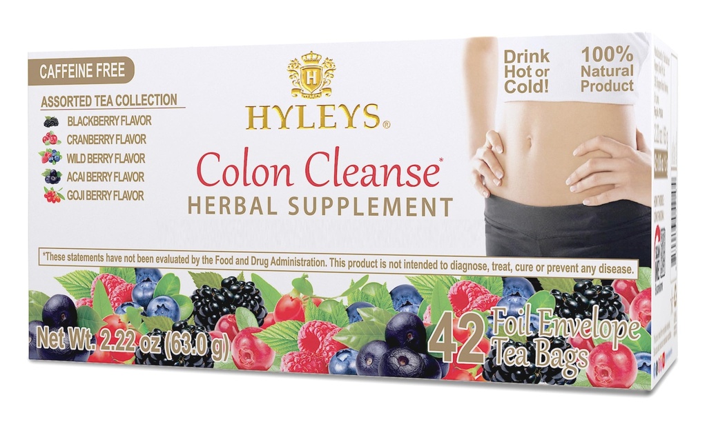 Hyleys Colon Cleanse Tea Aspartled Flavors - 42 Tea Bags (1 balení)
