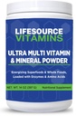 LifeSource Vitamíny Ultra Multi Vitamin & Minerální prášek - All Food Based - 30 Day Supply