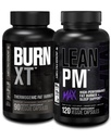 Jacked Factory Burn XT termogenní spalovač tuků - Appetite Conpressant & Nootropic Energy Booster (90 Kapsle) & Lean PM Max high- Performance Weight Loss, Podpora spánku 124; (120 Kapsle)
