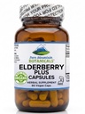 Čisté horské botaniky Elderberry Dodatek - Vegan Kosher Kapsle s 750mg Organic Elderberry a 200mg Elderflower