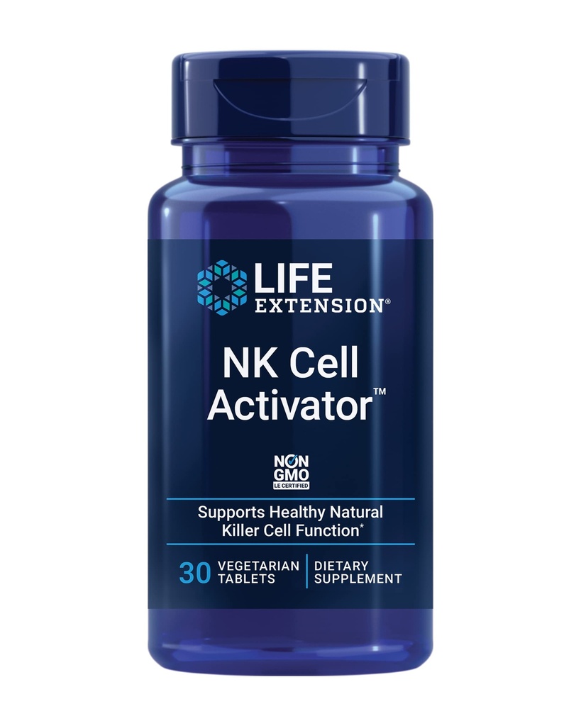 Life Extension NK Cell Activator ™, Imunity Support, Natural Killer Cell Activity, enzymaticky modifikovaný rýžový otrub, Non- GMO, Vegetarian, 30 Tablet