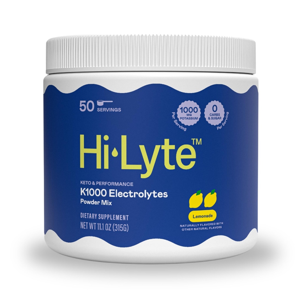 Hi- Lyte Keto K1000 Electrolyte Powder 124; Lemonáda 124; Hydratační doplněk Pij Mix 124; Zvýšení energie & Beat Leg Cramps Sw124; No Sugar, No Maltodextrin Of 124; 50 Serving