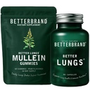 Betterbrand Better Lungs Health Pack - BetterLungs & Mullein Gummies - Kompletní Respirační Wellness Pack: BetterLungs & Mullein Gummies - 30 denní dodávka
