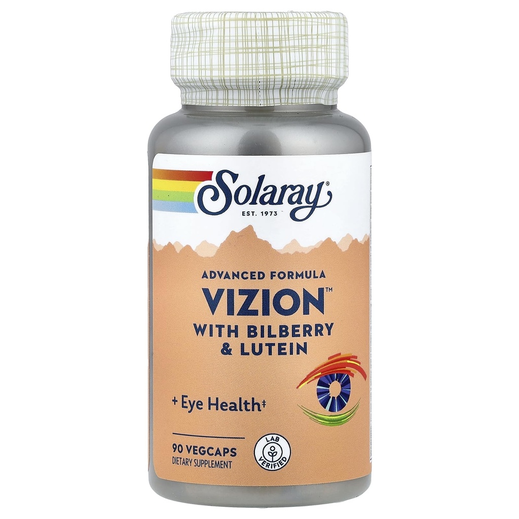 SOLARAY Vizion, Veg Cap (Btl- Plastic) 42mg Př