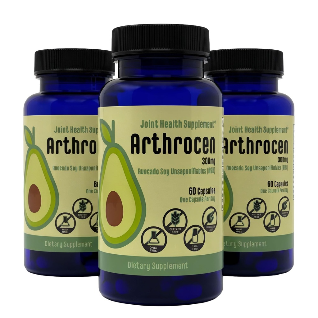 Společný doplněk zdraví, 300Mg Avocado Soy Unsaponiable, Non-GMO, mléčné výrobky zdarma, gluten Free & Shellfish Free, 60 Day Supply, Jedna kapsle za den (6 měsíců)...