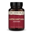 Dr. Mercola Organic Astaxanthin - 12 mg Astaxanthin - Výkonná antioxidant Support - Organic Microalgae Extract - Non- GMO, Gluten- Free & Soy- Free - 30 Kapsle (30 Služení)