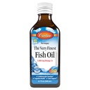 Carlson - Nejjemnější rybí olej, 1600 mg Omega-3s, dodatek k tekutému rybímu oleji, norský rybí olej, Wild- catched, Udržitelně sourced fish oil liquid, Just Peachie, 200 ml (6.7 Fl Oz)