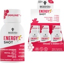 Bee and You Energy X Shot, 12 Pack, Korean Red Ginseng, Royal Jelly, Propolis, Kofein Free Energy Drink, Vitamin C, B3, B6, B12, Imunitní Supplement, Antioxidanty, Granátová Flavor