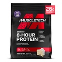 MuscleTech Platinum 8- hodinový proteinový prášek - 7 Premium zdroje bílkovin s syrovátkou a kaseinovým proteinem pro zvýšení svalové hmoty, síla a lepší zotavení - Vanilla Cake, 50 Služeb