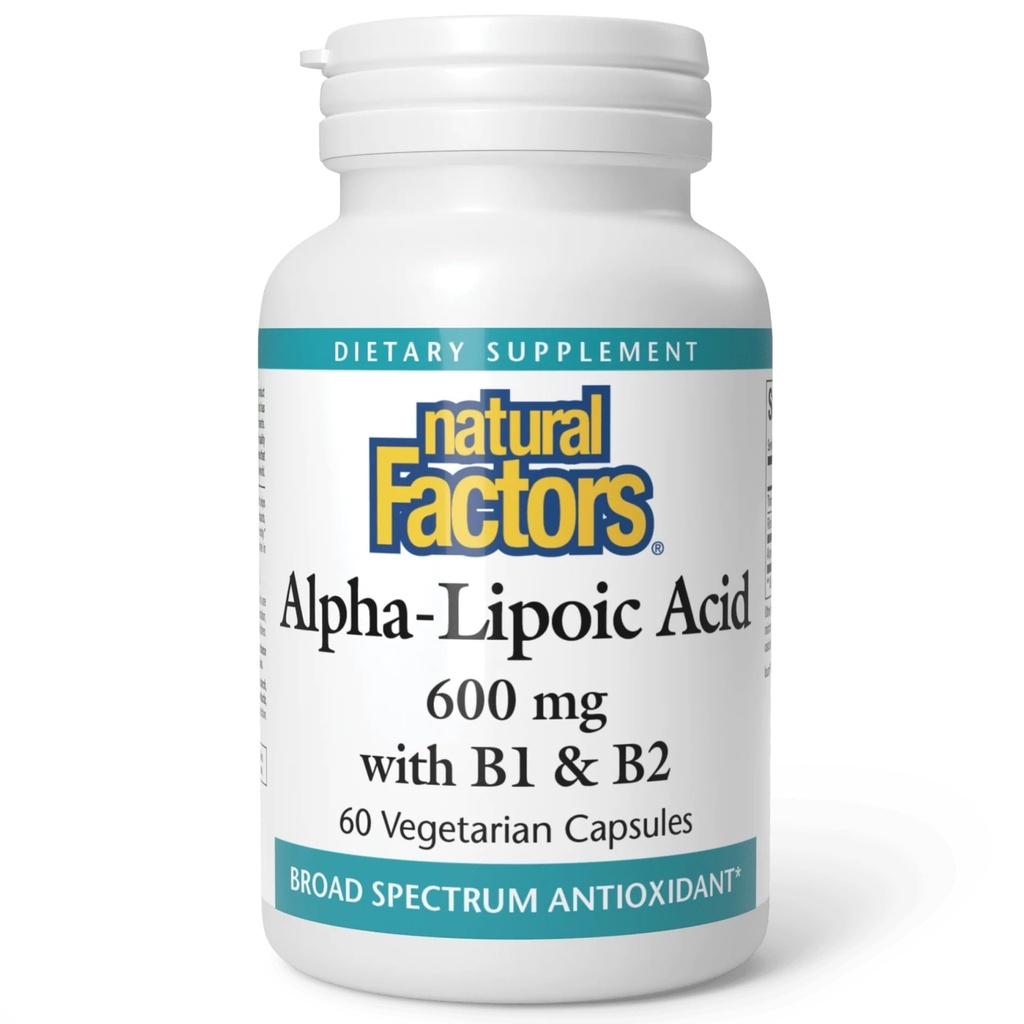 Přírodní faktory Kyselina alfa- lipoová + B 600 mg, 60 tobolek
