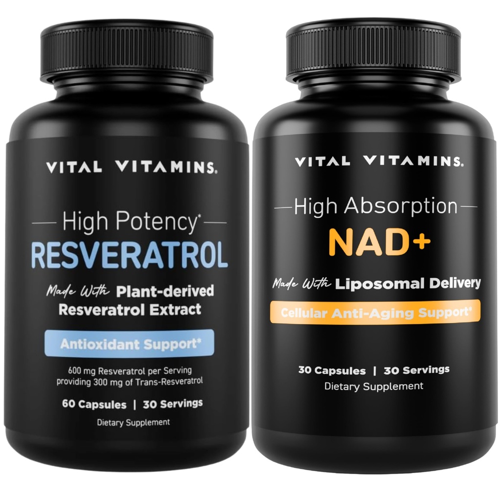 Vitální vitaminy Resveratrol Kapsle + NAD + Dodatek