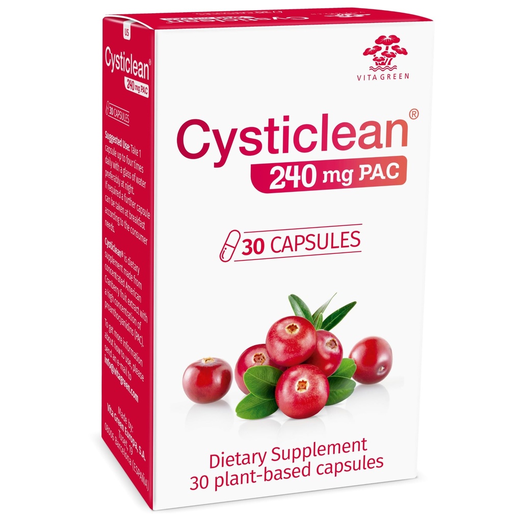 Cranberry PAC dodatek - 240 mg PAC, Sugar- Free - Podpora infekce močových cest - Nejúčinnější Cranberry pilulky pro cystitis & Intersticiální Cystitis Relief