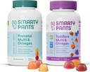 SmartyPants Prenatal a Toddler Multivitamin Gummies Bundle: Omega 3 Fish Oil (EPA / DHA), Biotin, Methylfolát, Vitamin D3, C, Vitamin B12, B6, A, K & Zink pro imunitní podporu (30 Day Supply)