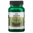 Swanson Grape Seed Green Tea & Pine Bark Complex Health Antioxidant Support Polyfenols OPCS Herbal dodatek 60 Kapsle (Kapsle)