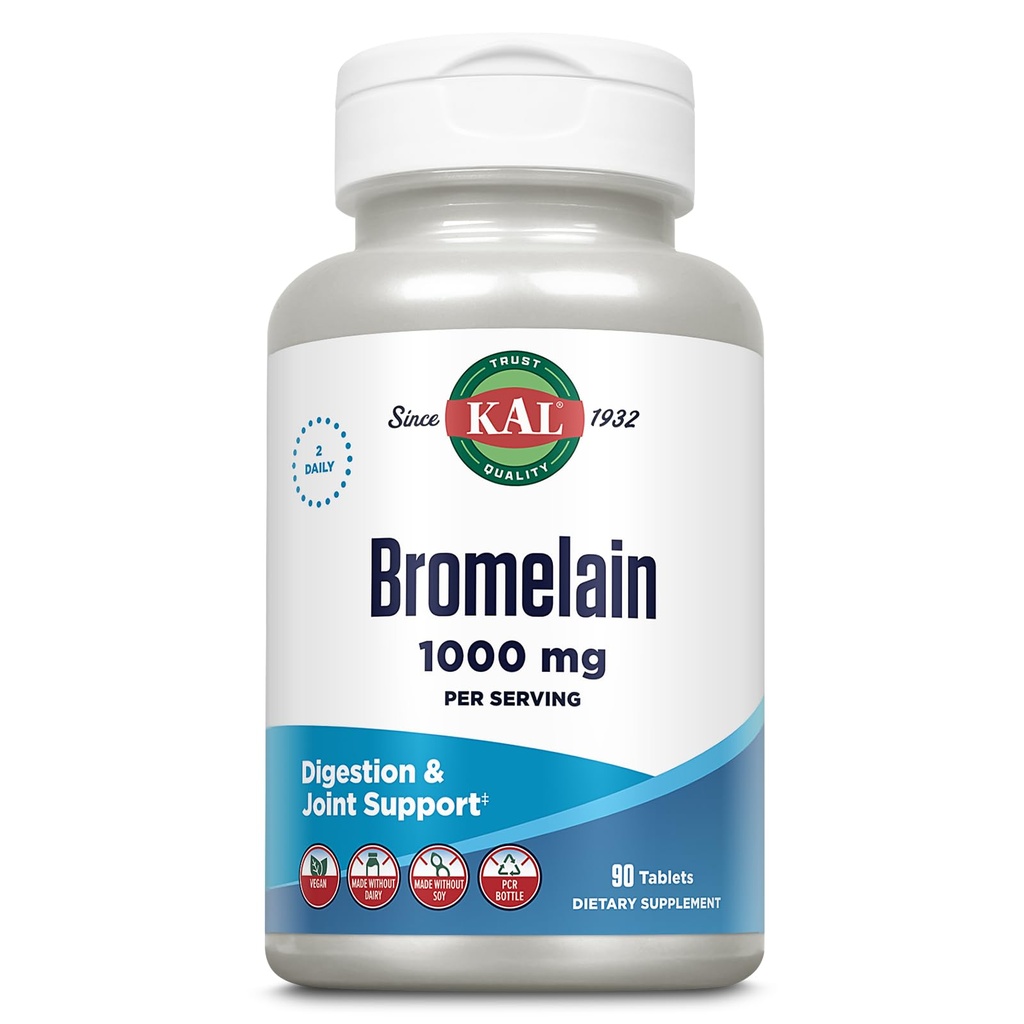 Kal Bromelain tablety, 1000 mg, 90 Počet