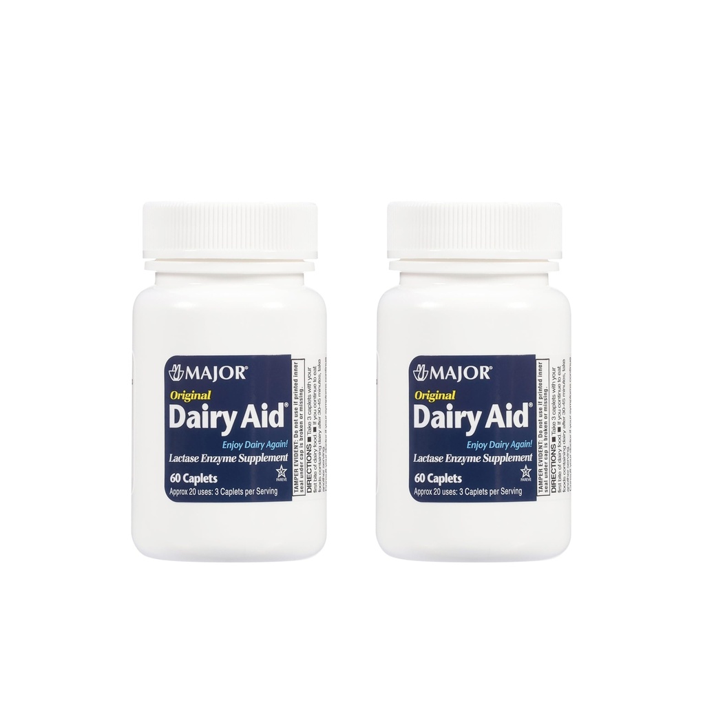 Lactase Enzyme Caplets Generic for Lactaid Original 120 Ea.