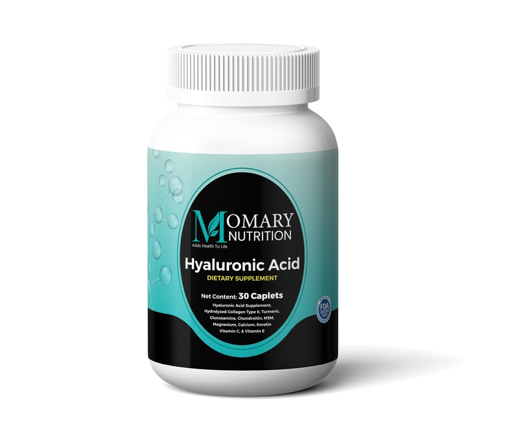 Hyaluronická kyselina dodatek, přírodní pokožka Hydratace, Advanced Joint Support and Mobility Booster, Typ II Hydrolyzovaný kolagen, Kurkuma, Glukosamin, Chondroitin, 30Kaplety 850Mg