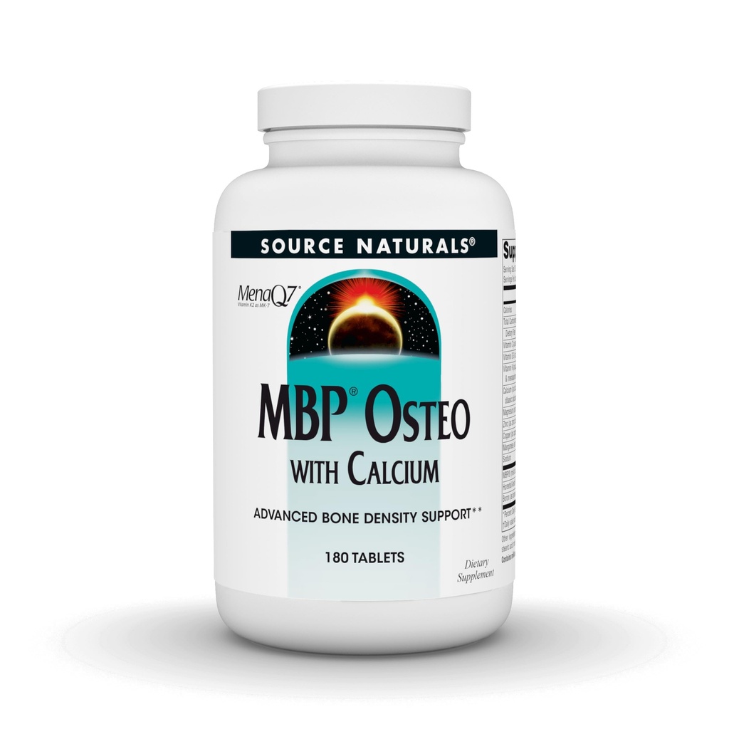 Zdroj Naturals MBP Osteo s vápníkem, Pokročilá podpora hustoty kostí *, 180 Tablet