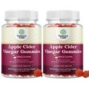 Jablečné octové žvýkačky s doplňkem mateřské přírodní energie ACV gumové s Matkou pro vyčištění těla imunitní podporu a Gut Health- Delicious Gummy ACV doplněk s Beet kořenový prášek 2 balení