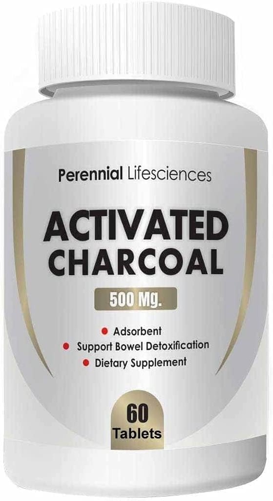 MIYUU Trvalá životnost Aktivované uhlí - 500Mg (60 tablet)
