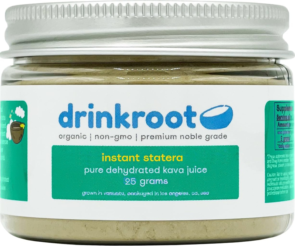 Instant Statera Vanuatu Kava - Čistá organická dehydratovaná šťáva Kava z ostrova 25g, 0.88 Ounce (balení po 1)