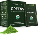 Zelené Powder Cestovní Balíčky - 14 Servings for Memory, Digestion I Best Taste Super Zelené Powder with Organic Spirulina, Goji, Beetroot, Granátová I Vegan, Non- GMO