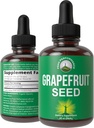 Grapefruity Seed Extract Liquid Kapky dodatek. Vegan GSE Grapefruit Seed Extract pro ženy a muže. Nulový cukr, Non Bitter. pro imunitní, stravovací podporu. Gluten Free Oil. Vezmi si Orly.