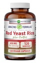 Úžasné předpoklady červená kvasinková rýže 600 Mg Plus Co Q-10 50 Mg 120 Vegetariánské kapsle