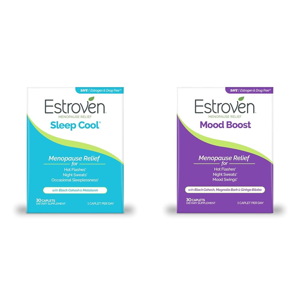 Estroven Sleep Cool for Menopauze Relief, 30 Ct, Sleep Support Supplement & Mood Boost for Menopause Relief - 30 Ct. - Klinicky osvědčené přísady