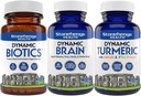 Stonehenge zdraví Dynamic Biotics Probiotic, Dynamic Brain, Dynamic Turmeric: Energy, Spojky, Digestion, Cognitive Support, Paměť, Focus, a Clarity