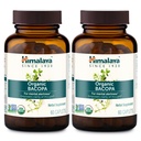 Himalaya Bacopa Monnieri Nootropní Bylinný dodatek, Duševní bdělost, Podporuje klid, paměť, rozpoznávání, USDA Organic, Non- GMO, 750 mg, 60 Plant- based Caplet, 2 Pack, 120 Day Supply
