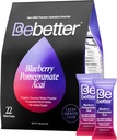 BeBetter Organic Electrolytes Powder Packets CLAS124; Electrolyte Drink Mix CLAS124; Organic Coconut Water CLAS124; No Umělé Flavors CLAS124; Sugar Free Hydration Packets CLAS124; Non- GMO CLAS124; 22 Sticks (Blueberry, Pomegranát, ACAI)