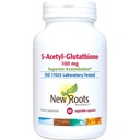 NEW ROOTS HERBAL S- Acetyl- Glutathione, 100mg CLAS124; Superior Assimilation CLAS124; Podpora zdravého stárnutí a imunity (60 Veg Caps)