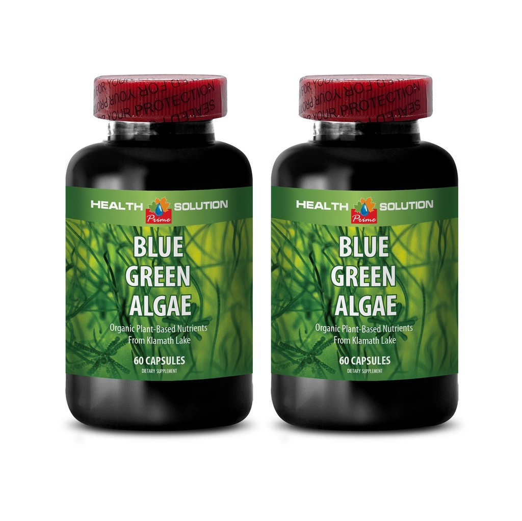Klamath Blue Green Algae Kapsle - Blue Green Algae - Zvýšení imunitního systému - Blue Green Algae - Blue Green Algae Dodatek - Imunitate Supplement - Imunitate Booster - Blue Algae - 2B 60 Caps