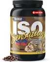 Ultimate Nutrition Whey Protein Isolate Powder with Glutamine Complex, ISO Sensation 93 - Syrovátka Protein Powder with Added Colostrum for Enhanced Recovery, Immunity & Gut Health - Cafe Brazil, 2lbs