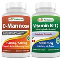 Nejlepší Naturals D- Mannose 1500 mg & Vitamin B12 6000 mcg