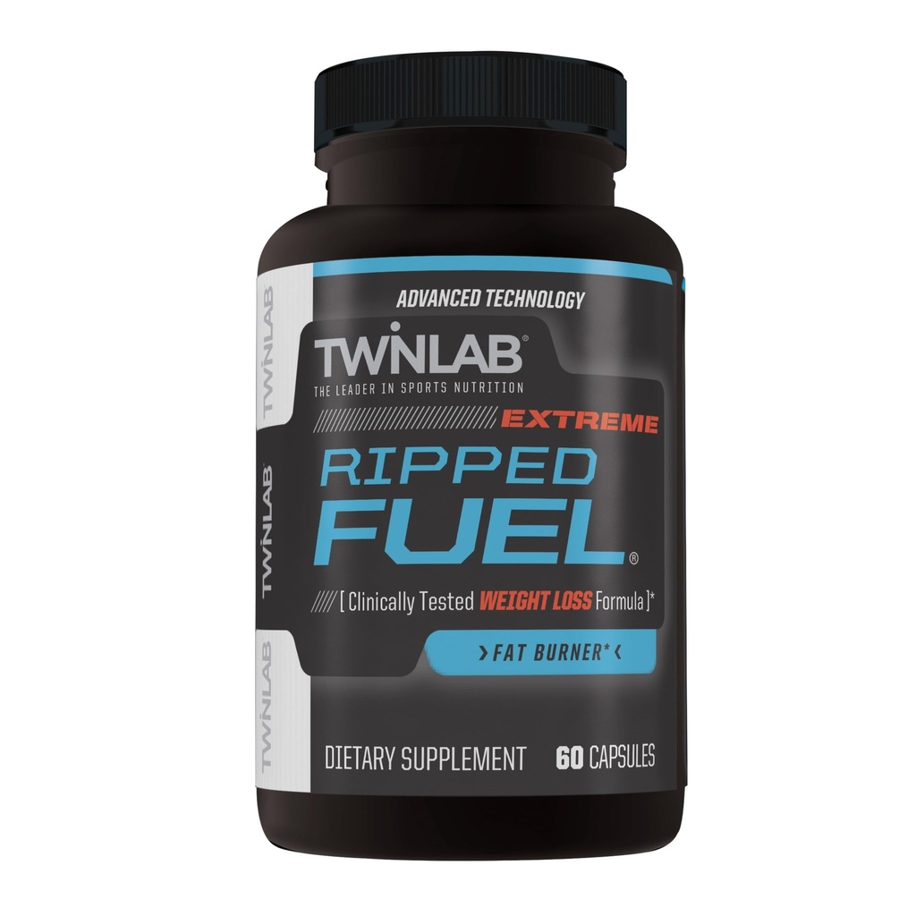Twinlab Ripped Fuel Extreme - Energetický dodatek pro podporu hubnutí a svalové zdraví - 60 Kapsle