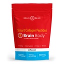 Brain Body Collagen Peptides Powder - Vital Protein & Collagen dodatek pro ženy a muže - Hydrolyzovaný typ I & III pro vlasy, kůži, nehty a společné zdraví - 30 Služeb - Neochucené - 678g