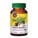 MegaFood Blood Builder Železný dodatek pro ženy a muže - Zvýšení hladiny železa bez vedlejších účinků - Boj proti únavě - s vitaminem B12, kyselina listová a vitamín C pro absorpci - Vegan - 30 Tablety