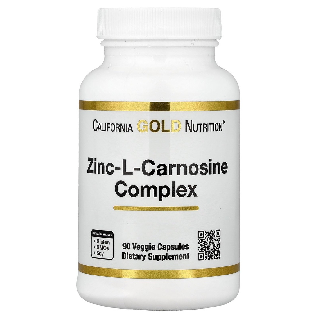 California Gold Nutrition Zinc- L- Carnosinus Complex, 90 Veggie Caps