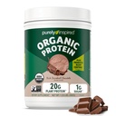 Čistě inspirovaný proteinový prášek na bázi plantantu pro muže a ženy, bohatá dekadentní čokoláda (16 Služeb) - Vegan & Organic - 20g proteinového prášku na smoothies & shakes - Dairy- Free, & gluten- Free