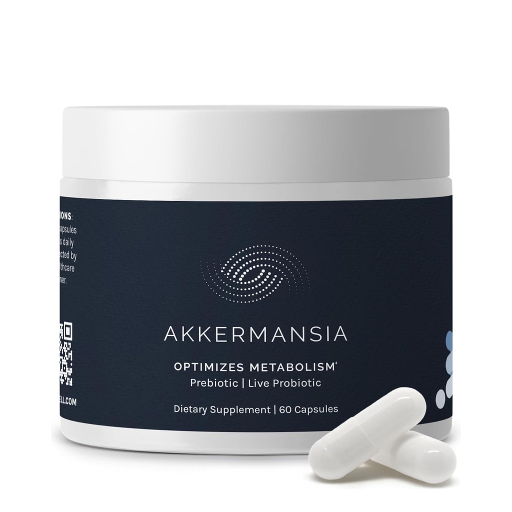 InfiniWell Akkermansia Probiotic for Digestive Health - Podpora zdravé dlouhověkosti, imunity a vyváženého gut mikrobiomu s Akkermansia Muciniphila Probiotika (60 Kapsle)