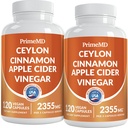 5- in-1 Ceylon Skořice Kapsle 2355mg - Apple Cider Ocet Kapsle s turmeric, Panax Ginseng, a Bioperin (120 Počet, balení po 2)