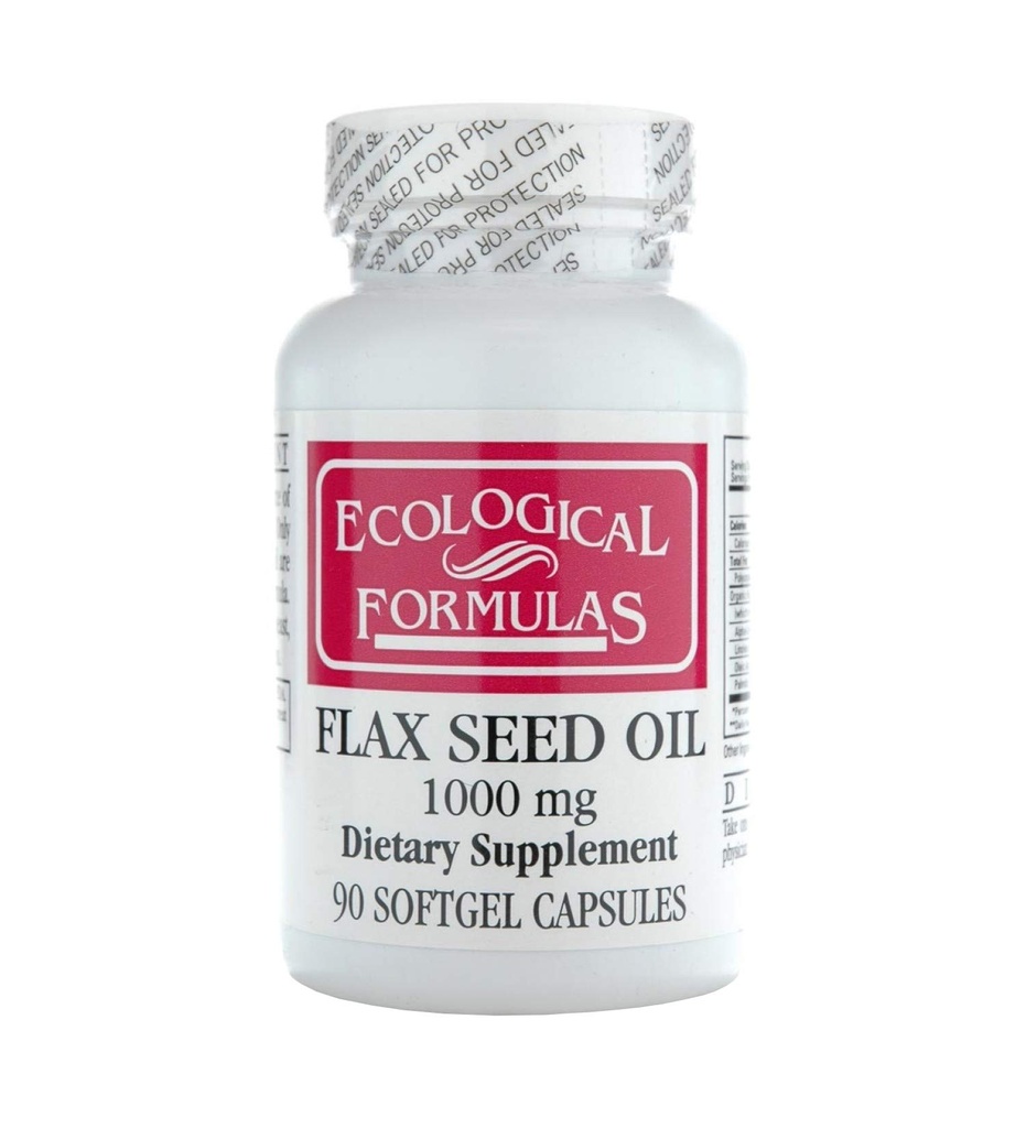 Ekologické parametry Organic Flax Seed Oil 1000 Mg, bílá, 90 Počet