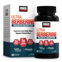 FORCE FACTOR Ultra Berberine Enhanced Absorption, with Ceylon Cinnamon, Dihydroberberine & Chromium, 5X Absorpce, 2X Delší trvání, Podpora Lean Body Mass, 60 Rostlinné kapsle