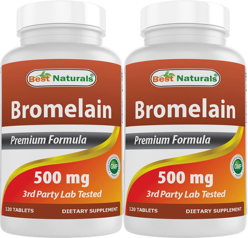 Nejlepší Naturals Bromelain 500 mg 120 tablet (120 Počet (balení po 2))